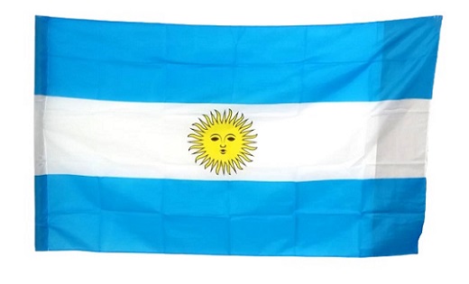 BANDERA ARGENTINA DE TELA GRANDE 90X140 CM