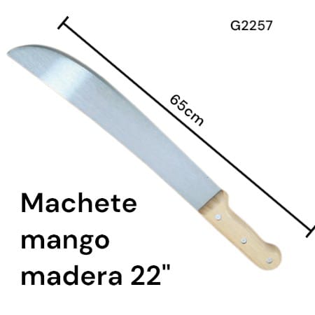 MACHETE MANGO DE MADERA 22" G2257