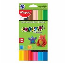 PLASTILINA X 12 MAPED 