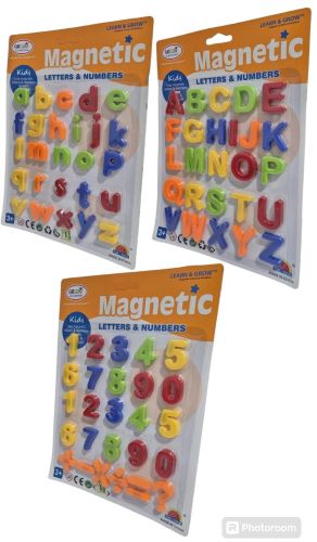 LETRAS Y NUMEROS MAGNETICOS EN BLISTER 