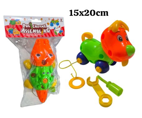 COCODRILO/PERRITO DE ARRASTRE C/ ACCESORIOS PARA DESARMAR