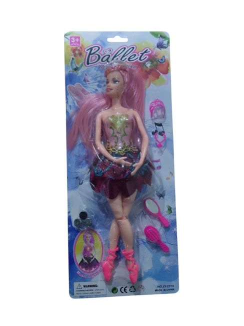 MUÑECA BAILARINA CON PILA ARTICULADA BALLET IJ1058