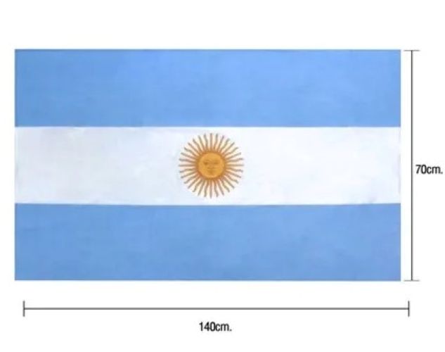 BANDERA ARGENTINA MEDIANA ECONOMICA 70X140