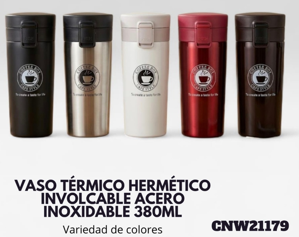 VASO TERMICO HERMETICO INVOLCABLE 380 ML COFFEE BOY 380 ML CNW21179