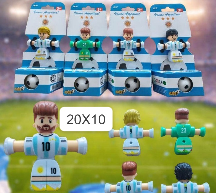 MUÑECO PATEADOR ARGENTINA CON PELOTA 20X12CM