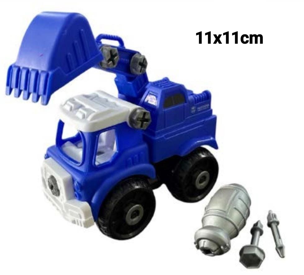 CAMION DE CONSTRUCCION 9899V C/ HERRAMIENTAS P/ DESARMARLO EN BOLSA PVC 11X11CM
