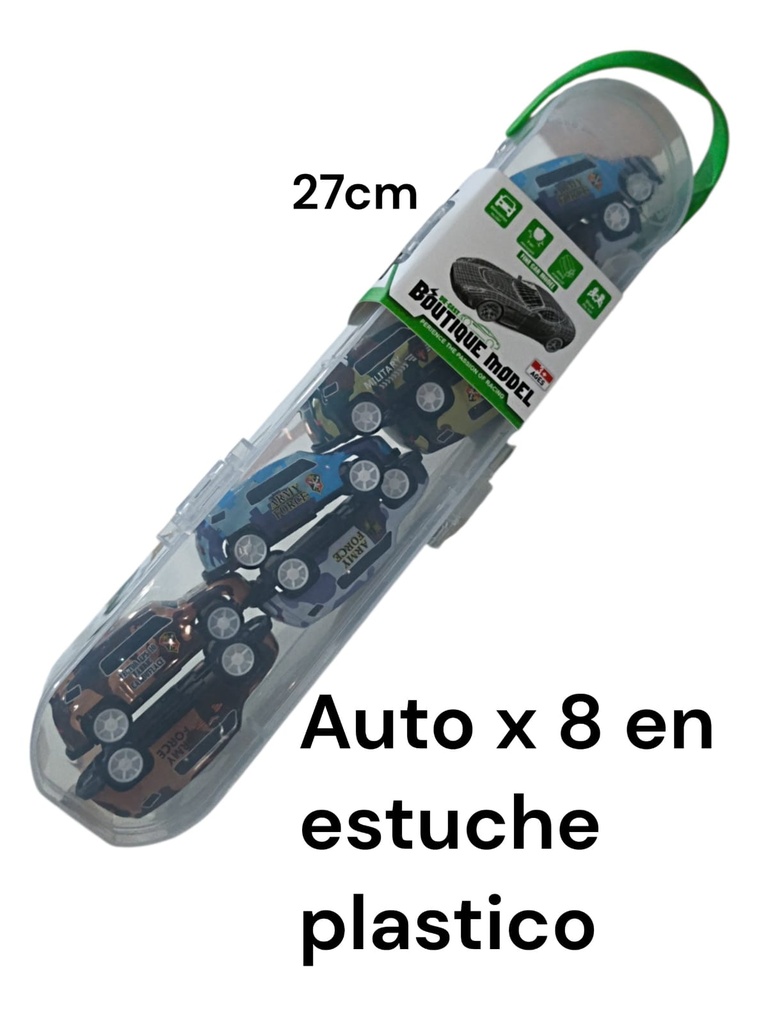 AUTITO X 8 EN ESTUCHE PLASTICO BOUTIQUE MODEL  563H-6/  SD18437