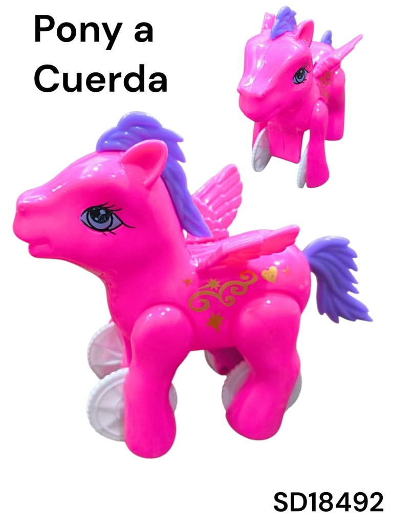 PONY A CUERDA CON ALAS EN BOLSA SD18492