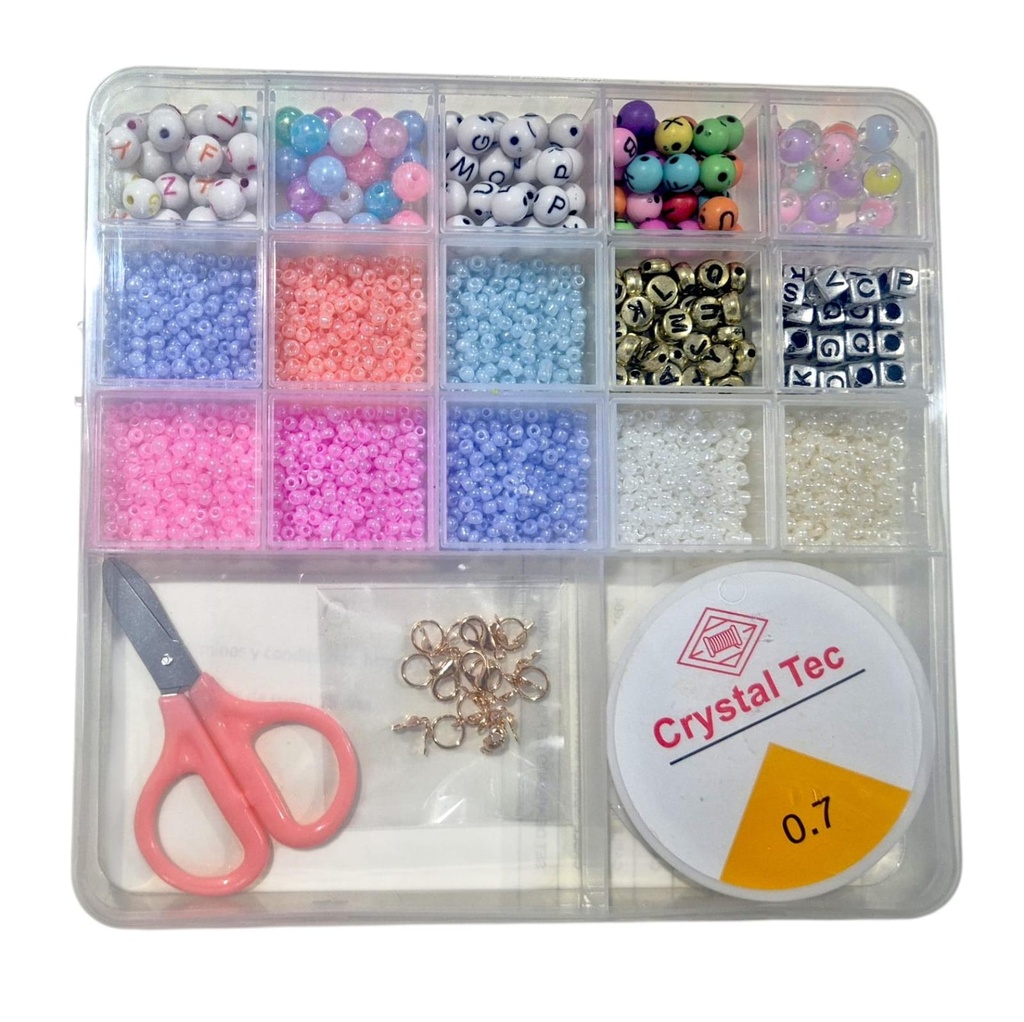 SET FORNITURA PARA ARMAR PULSERAS LL-7088 