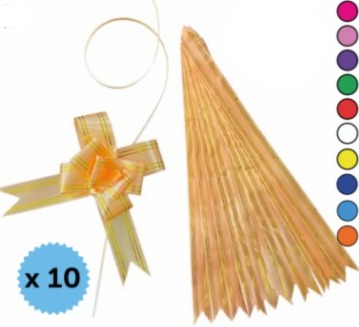 CINTA MOÑO MAGICA 45CM DORADO IG0275