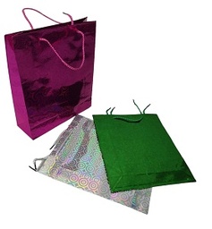 N°2 BOLSA DE REGALO METALIZADA PEQUEÑA 23X27 