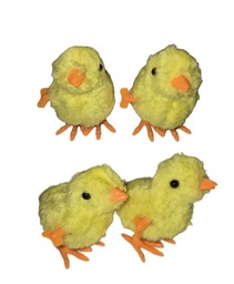 POLLITO PELUCHE A CUERDA 7 CM EN BOLSA LIVESTOCK FARM
