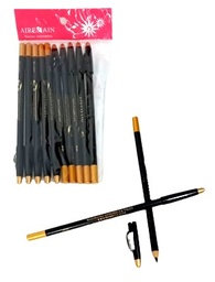 LAPIZ DELINEADOR CON SACAPUNTA NEGRO EN BOLSA X12