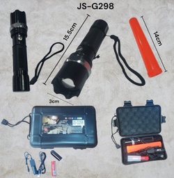 LINTERNA SWAT MULTIFUNCION EN CAJA NEGRA JS-G298