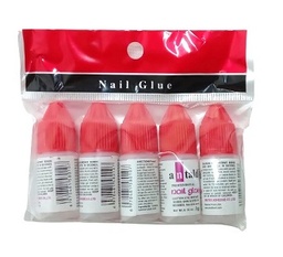 PEGAMENTO PARA UÑA NAIL GLUE C/U X5
