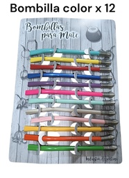 BOMBILLA ALUMINIO COLOR X 12 EN BLISTER