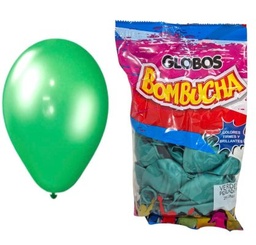 GLOBO BOMBUCHA VERDE PERLADO 25 UNI 9"