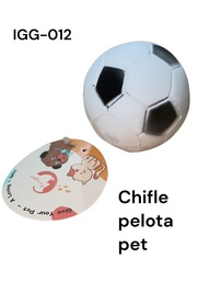 PELOTA CHIFLE MASCOTA 6 CM IGG-012