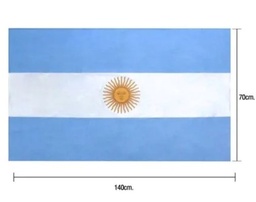 BANDERA ARGENTINA MEDIANA ECONOMICA 70X140