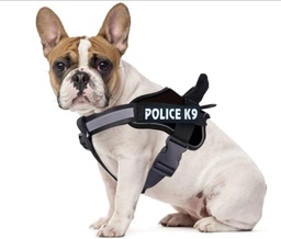 ARNES PARA PERRO MEDIANO TALLE S POLICE K9 C/ ANILLO DE METAL 23-517A