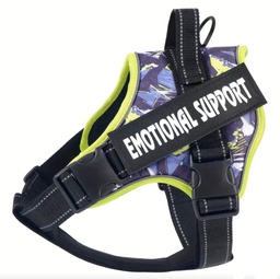 ARNES EMOTIONAL SUPPORT COLORES VARIOS DE POLIESTER Y LINEAS REFLECTIVAS TALLE XL 25-5054