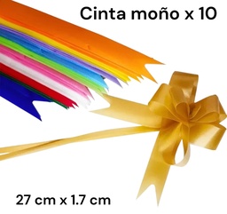 CINTA MAGICA MOÑO X 10 EN BOLSA 34 X 1.7 CM