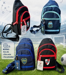 MORRAL CRUZADO BOCA/RIVER/AFA 19X33CM 10314