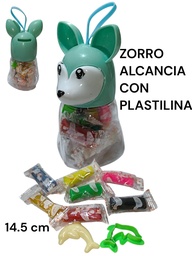 PLASTININA EN ALCANCIA ZORRO CON ACCESORIO 15 CM 511903