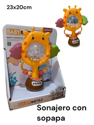 SONAJERO ANIMAL CON SOPAPA EN CAJA BABY PATTLE