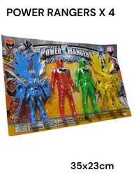 MUÑECO POWER RANGER X 4 EN BLISTER HW23143287 35X23CM