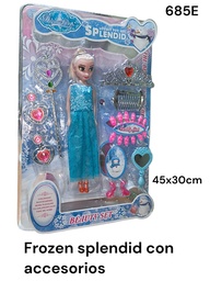 FROZEN SPLENDID CON ACCESORIOS PRINCESA EN BLISTER 685E