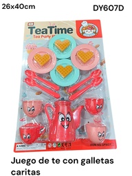 SET DE TE CARITAS CON GALLETAS CORAZON EN BLISTER DY607D TEATIME