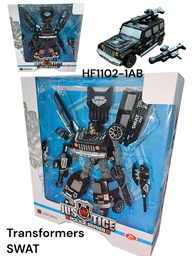 TRANSFORMER CAMIONETA JUSTICE EN CAJA POLICE HF1102-1AB