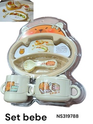 SET DE VAJILLA INFANTIL CAPIBARA EN BLISTER NS319788