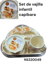 SET DE VAJILLA BEBE EN BLISTER CAPIBARA NS320049