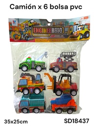 CAMIONES DE TRABAJO PESADO X  EN BOLSA PVC ENGINEER FLEET SD18437
