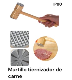 MARTILLO TIERNIZADOR DE CARNE MADERA CON METAL IP80