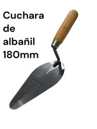 CUCHARA DE ALBAÑIL 180 MM MANGO MADERA