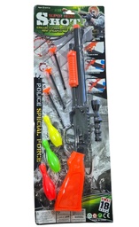ESCOPETA LANZA DARDOS CON PINOS EN BLISTER SHOT HW 19027810