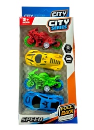 SET AUTO X 2 Y MOTO X2 EN CAJA CITY SERIES MKU390587
