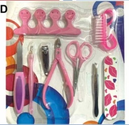 SET DE PEDICURA X9 PCS EN BLISTER IGB-108