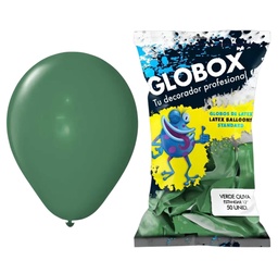 GLOBO STANDARD VERDE OLIVA 50U 12" GLOBOX