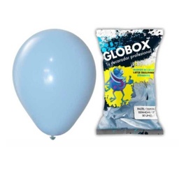 GLOBO CELESTE PASTEL 12" 50U GLOBOX 56834