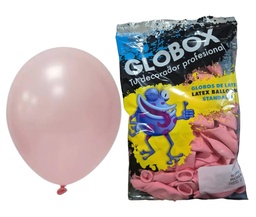 GLOBO ROSA PASTEL 12" 50U GLOBOX 56865